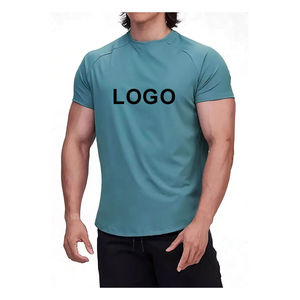 T-shirt d'entraînement personnalisé imprimé en polyester/coton respirant anti-UV à col rond pour le sport et les loisirs - Product Image 4