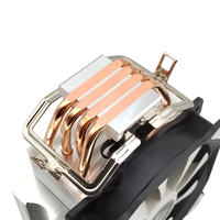 Ventilateur de refroidissement CPU RGB MT4, 8 caloducs, radiateur pour ordinateur de bureau, 72 connecteurs 4 broches, dissipateur thermique LED, refroidissement silencieux, design bonhomme de neige