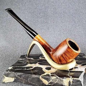 Pipa de Fumar de Madera Maciza de Lujo Personalizada, Porta Cigarrillos Secos Estilo Antiguo Hecho a Mano - Product Image 6