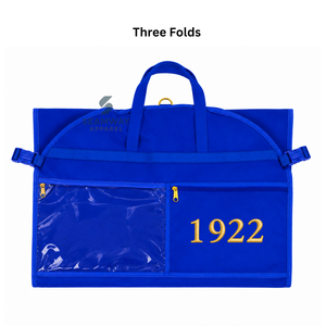 กระเป๋าใส่เสื้อผ้ากันน้ำสำหรับผู้หญิง Sigma Gamma Rho Sorority แบบพับได้ พร้อมที่แขวนในตู้เสื้อผ้า  กระเป๋าเดินทางสำหรับชุดสูทแบบเต็มตัว - Product Image 4