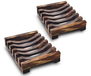 Sous-verres carrés en bois, dessous-de-plat carrés en bois pour la table à manger, articles de décoration pour table de service - Product Image 4