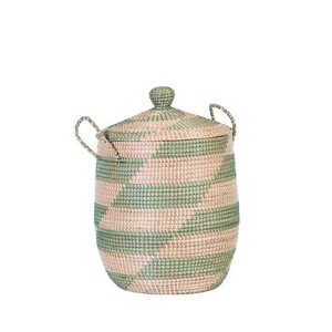 Natural/customized Color Eco-Friendly Clothing Storage <b>Baskets</b> Flexible Seagrass water hyacinth Round/Rectangle/<b>Square</b> <b>basket</b> - Product Image 1