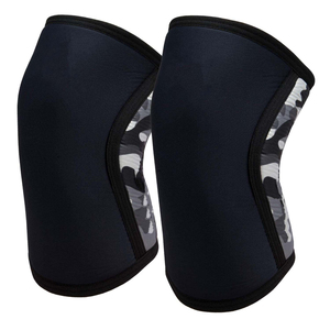 Attelles de genou en néoprène élégantes et de haute qualité pour la musculation, avec bandage élastique à ressort pour le fitness et la force athlétique - Product Image 1