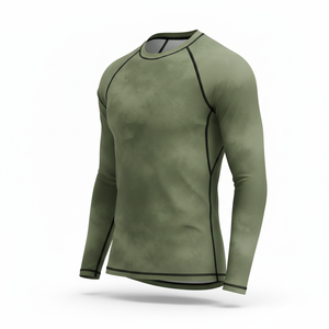 เสื้อรัดรูปแขนยาวแบบยูนิเซ็กซ์สำหรับการแข่งขัน BJJ MMA ยิวยิตสู กราปลิง  ฝึกซ้อมแบบไม่ใช้เสื้อคลุม  ชุดกีฬา - Product Image 3