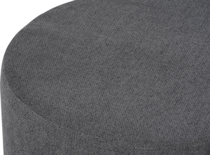 Minimalist Modern Dark Grey Ottoman Pouf with Upholstery for Contemporary Living Spaces - Product Image 2