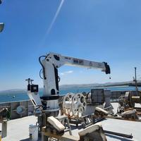 Melhor Preço: Nova Grua Marítima Flutuante Hidráulica para Barcos, Capacidade de Elevação de 3-20 Toneladas, Grua Naval à Venda
