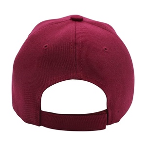 Unisex Solid Color Cotton <b>Baseball</b> <b>Cap</b> Burgundy Plain Dyed Summer Wear Adult Hat - Product Image 1