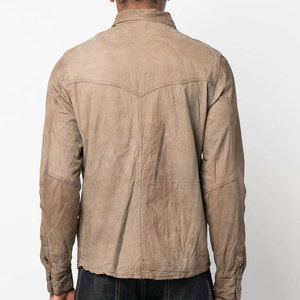 Chemise en cuir de style cowboy au design tendance, chemise en cuir de haute qualité, coupe décontractée, tenue élégante - Product Image 2