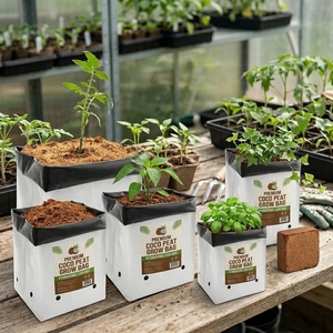Gardeners' Choice <b>Plastic</b> Cocopeat Grow Bags for Hydroponics & Agriculture Healthy Growth at Wholesale Price OMRI certified - Product Image 3
