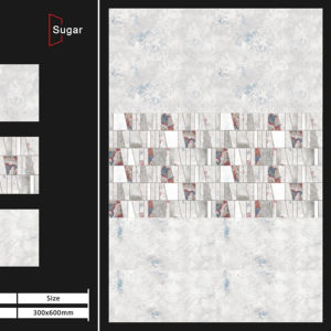 กระเบื้องเซรามิกผิวเรียบหรูหรา ขนาด 300x600 มม. ออกแบบมาเพื่อการตกแต่งผนังอย่างมีสไตล์ พร้อมโครงสร้างวิทริฟายด์ที่ทนทาน - Product Image 1