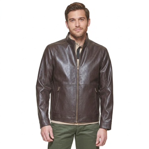 Chaqueta de hombre estilo camionero, moderna, impermeable, resistente, estilo denim con relleno de poliéster, transpirable, de cuero genuino. - Product Image 6