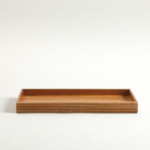 Ensemble de salle de bain en bois Curio Craft, 8 pièces, distributeur de savon, porte-brosse à dents, plateau, design minimaliste rectangulaire, facile à nettoyer - Product Image 4