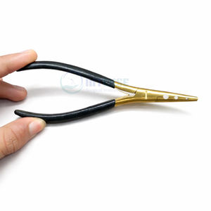 Pinzas Premium INTENSE SURGICAL para Remoción e Instalación de Extensiones de Cabello, Ligeras, Reutilizables, de Acero Inoxidable de Alta Calidad, Color Dorado - Product Image 1