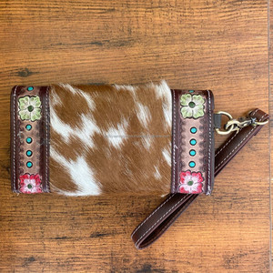 Pochette portefeuille à sculpter usinée à la main portefeuille en cuir de vachette élégant multi-usages embrayages en cuir occidental pour femmes - Product Image 4