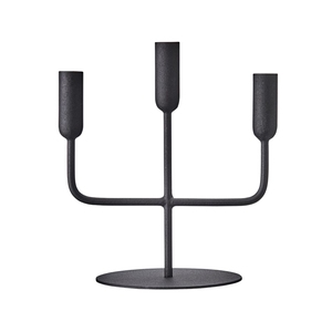 Ensemble de 3 nouveaux porte-bougies en aluminium poli or au design élégant pour la décoration de la chambre à coucher et l'éclairage intérieur - Product Image 3