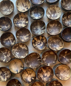 Fourniture de vaisselle écologique bol en coquille de noix de coco poli véritable bol à smoothie en coquille de noix de coco avec emballage personnalisé prix bon marché Vietnam - Product Image 2