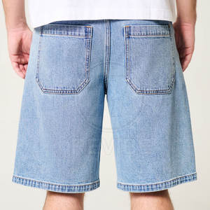 Pantalones Cortos de Mezclilla Holgados para Hombre de Alta Calidad, Estilo Casual, 100% Algodón, Ecológicos, Transpirables, Precio Bajo, Venta en Línea, Hechos en Pakistán - Product Image 3