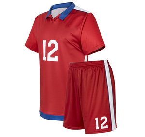 Maillot de football à manches courtes en gros, design personnalisé, respirant, séchage rapide, uniforme de haute qualité pour club, 100 % polyester, toutes saisons - Product Image 1