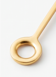 <b>Gold</b> Cutlery Set With Unique <b>Circle</b> Design Handles Stylish Flatware For Dining Table Wedding Party Kitchen Hotel Use - Product Image 2