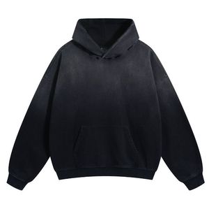 Nouveau design, style vintage, sweat à capuche surdimensionné délavé à l'acide, 100% coton molletonné, sweat à capuche d'hiver pour homme, unisexe - Product Image 1