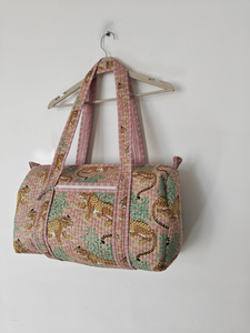 Bolsa de Lona Acolchada Ligera con Estampado de Leopardo de Algodón Shree Balajee, Cierre de Cremallera, Correas Ajustables, Gran Capacidad - Product Image 3