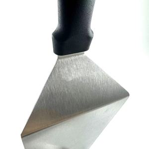 Spatule plate extra-longue en acier inoxydable – Spatule robuste pour plancha, barbecue et wok |   Ustensile de cuisine en métal compatible lave-vaisselle - Product Image 4