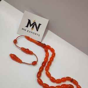 Rosario de Oración Musulmán Tasbih Personalizado con Cuentas de Resina Ecológicas Hechas a Mano con Diseño Floral en Ámbar y Turquesa - MN EXPORTS - Product Image 5