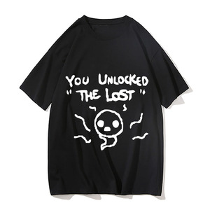 Unisex You Unlocked The Lost Graphic <b>T</b>-<b>Shirt</b> <b>Gamer</b> Gaming Short Sleeve Crewneck Loose Fit Cotton Casual Streetwear Tee - Product Image 1