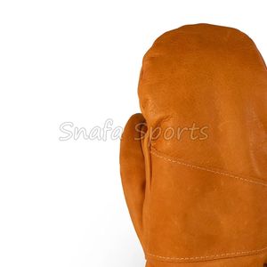 Gants de ski d'hiver pour hommes et femmes, mitaines en cuir du Pakistan, sans poignets, pour sports de plein air - Product Image 6
