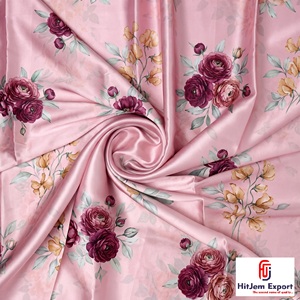 Proveedor de Telas de Satén Japonés de Lujo con Impresión Personalizada para Vestidos de Novia, Ropa de Moda y Decoración del Hogar, Exportación a Granel - Product Image 1