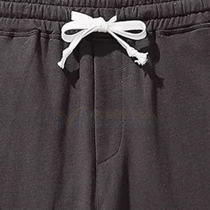 Pantalones Cortos Bermuda para Hombre, Color Sólido, 100% Poliéster, Cierre con Cordón, Casuales, Cintura Media, Bolsillos, Tela de Lona Transpirable en la Parte Delantera - Product Image 3