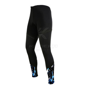 Pantalones de Ciclismo para Hombre, Personalizados con Logotipo, Ecológicos, de Secado Rápido, Spandex/Poliéster, Sin Costuras, Largos, para Promoción de Marca, al por Mayor - Product Image 1