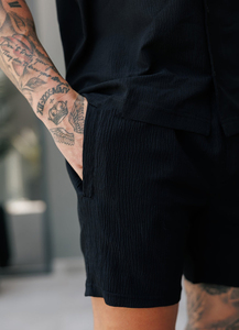 Shorts en coton éponge mi-cuisse pour hommes, shorts de sport décontractés, pantalons de jogging à taille élastique, shorts hip-hop pour hommes - Product Image 6