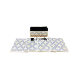 Posavasos Moderno con Incrustaciones de Hueso, Adorno Decorativo para Mesa, Tradebyd - Product Image 2