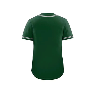 Hot Selling Classic Men's Softball\Baseball Button Down Mesh Solid 100%Polyester Customizable Crew Neck Plus Size Team Jersey - Product Image 3
