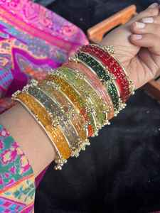 2026 New Arrival Hot Sale <b>Bangles</b> <b>Sets</b> from Women Wedding Wear for Mehndi Hot Selling Latest Custom Design Kashimiri Churiyan - Product Image 2