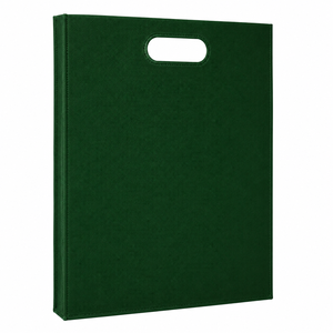 Bolsa de Compras Reutilizable Verde Oscuro, Resistente, con Cierre, de Polipropileno No Tejido, Corte en D, Ecológica, Proveedor de Empaques al por Mayor - Product Image 6