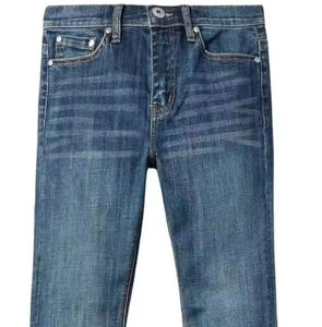 Reinforced Stitch <b>Embroidered</b> Patchwork Mens <b>Jeans</b> Durable Breathable Solid Denim Spring Workwear OEM Factory Supply - Product Image 3