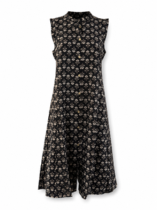 Robe midi florale sans manches, sans bretelles, sans col, tissée, décontractée, douce, à imprimé numérique naturel pour l'été, pour femme - Product Image 3