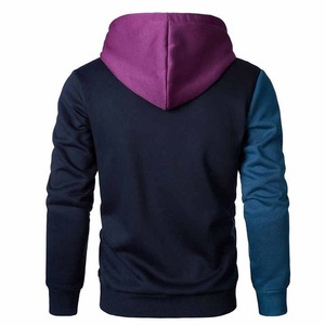 เสื้อฮู้ดดี้แฟชั่น สีสันตัดกันแบบคัสตอม ผ้าคอตตอนผสม มีเชือกผูก ปรับได้ สไตล์ลำลอง สตรีทแวร์ ขายส่งจากโรงงาน - Product Image 4