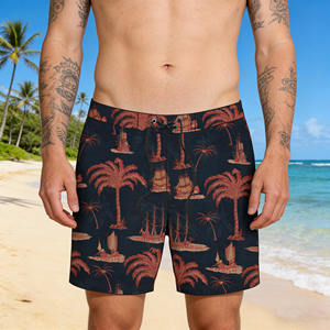 Shorts de bain pour homme essentiels pour l'été, à séchage rapide, avec cordon de serrage, pour la plage et le surf - Product Image 3