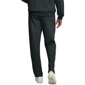 Pantalones Deportivos de Algodón Tejido Gris para Hombre, Cintura Alta Elástica, Casuales, Color Sólido, Antiarrugas, Transpirables, para Todas las Temporadas - Product Image 3