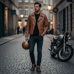 Vestes en cuir véritable chaudes pour l'hiver pour hommes et femmes, vestes en cuir décontractées, vêtements d'extérieur en cuir véritable élégants et confortables - Product Image 5