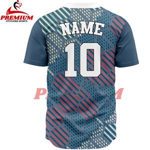 เสื้อเบสบอลแบบซับลิเมชั่นสั่งทำราคาถูกขายดีที่สุด ผ้าโพลีเอสเตอร์ 100% ออกแบบเองได้ตามสั่ง ขนาด OEM แห้งเร็ว - Product Image 2