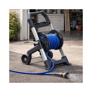 Enrouleur de tuyau d'arrosage de 200 pieds avec chariot à roues, robuste, de qualité supérieure, pour le jardin et la cour GARCHR015 - Product Image 1