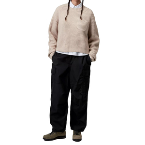 กางเกงคาร์โก้ผู้หญิงทรงหลวมพิเศษ ผ้าคอตตอนป๊อปลิน น้ำหนักเบา เอวปรับได้ สไตล์สตรีทแวร์ กางเกงคาร์โก้แบบยูทิลิตี้สั่งทำพิเศษ - Product Image 6