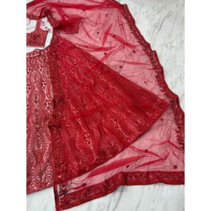 Designer Tendance Plus Beau Fil Broderie Lehenga Choli Taille 2XL - Product Image 5