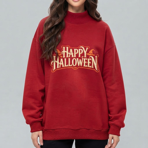 เสื้อสเวตเชิ้ตผู้หญิงลายกราฟิกโครงกระดูกสำหรับเทศกาล Trick or Treat ผ้าฝ้ายเนื้อนุ่ม สวมใส่สบาย เหมาะสำหรับฤดูใบไม้ร่วง ขายส่งเสื้อผ้าสเวตเชิ้ตผู้หญิง - Product Image 5