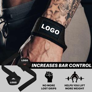 NOUVEAU 2024 Sangles de musculation personnalisées en néoprène, bandes de maintien pour poignets, rembourrées, durables, antidérapantes, unisexes - Product Image 4