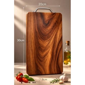 Tabla de cortar de madera de acacia con ranuras para cuchillos |   Venta al por mayor en Moradabad - Product Image 3